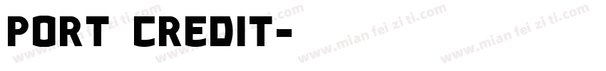 Port Credit字体转换